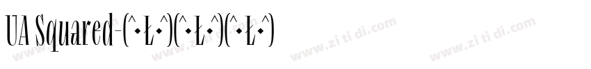UA Squared字体转换